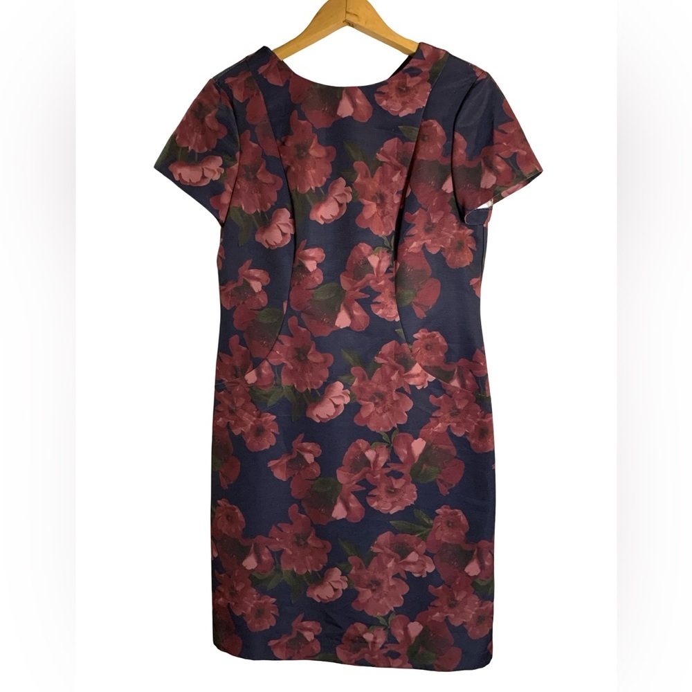 Brooks Brothers Navy and Pink Floral Dress
